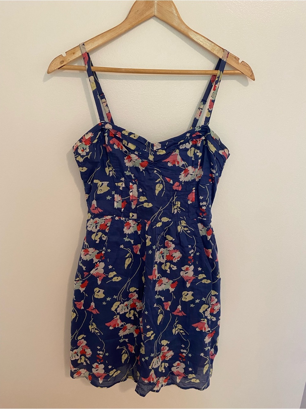Y2K American eagle Navy Floral Sundress
